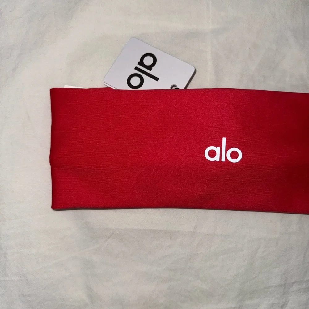 ALO Yoga Candy Red Headband - Picture 2 of 5